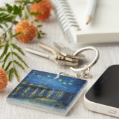 Porte-clés Vincent van Gogh - Nuit étoilée sur le Rhône (Devant Droit)