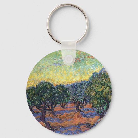 Porte-clés Vincent Van Gogh Oliveraie Impressionnisme Art (Recto)
