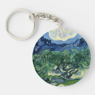 Porte-clés Vincent Van Gogh Oliviers Paysage Montagneux