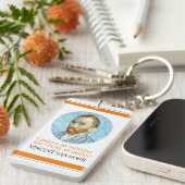 Porte-clés Vincent Van Gogh Portrait avec citation (Devant droit)