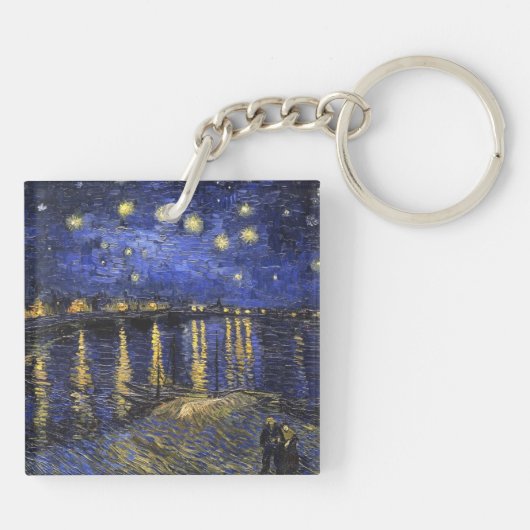 Porte-clés Vincent Van Gogh Starry Night Over The Rhone (Dos)