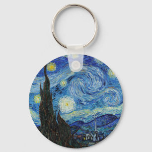 Porte-clés Vincent Van Gogh Starry Nuit Vintage Art