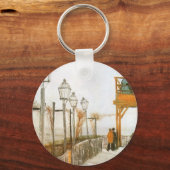 Porte-clés Vincent van Gogh - Terrasse et pont d'observation (Recto)