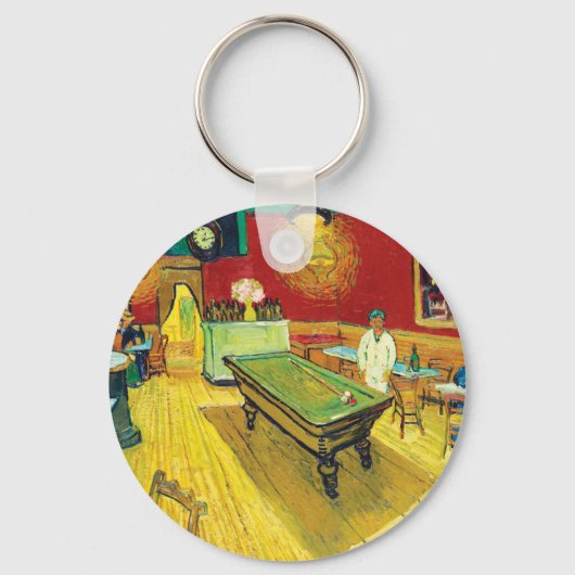Porte-clés Vincent Van Gogh The Night Cafe (Le café de nuit) (Recto)