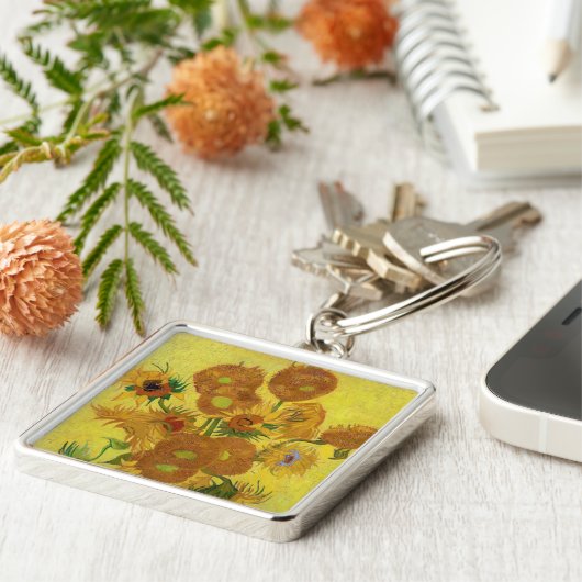 Porte-clés Vincent van Gogh - Vase with Fifteen Sunflowers (Côté)