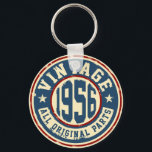 Porte-clés Vintage 1956 Toutes les pièces d'origine<br><div class="desc">Né en 1956 Cadeau d'anniversaire</div>