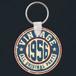 Porte-clés Vintage 1956 Toutes les pièces d'origine<br><div class="desc">Né en 1956 Cadeau d'anniversaire</div>