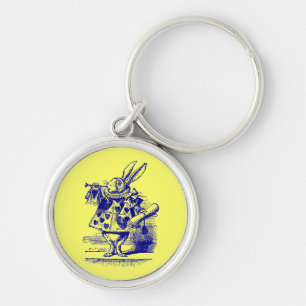 Porte-clés Vintage Alice au pays des merveilles Lapin blanc