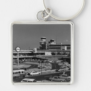 Porte-clés Vintage Allemagne Berlin L'aéroport Tegel 1970
