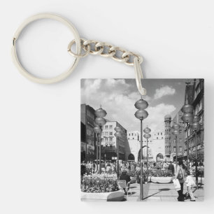 Porte-clés Vintage Allemagne Porte de la ville de Munich Kari