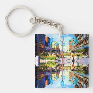 Porte-clés Vintage Allemagne Porte de la ville de Munich Kari