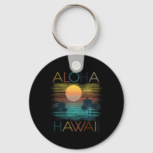 Porte-clés Vintage Aloha Hawaii Luau Hawaiian Vacances Costum