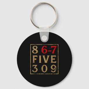 Porte-clés Vintage années 80 867 Five 309 Drôle Rétro Générat