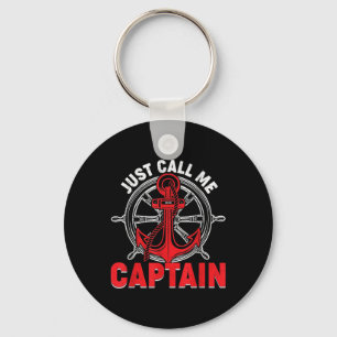 Porte-clés Vintage Appelez-Moi Capitaine Bateau Marin Ancre