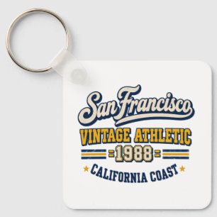Porte-clés vintage athlétique de San Francisco