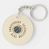 Porte-clés Vintage Basketball Emblem (Dos)