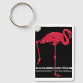 Porte-clés Vintage Bird Pink Flamingo at Germany Munich Zoo (Recto)