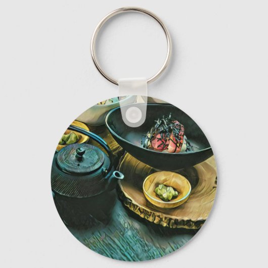 Porte-clés Vintage cadeau sushi (Recto)