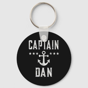 Porte-clés Vintage Capitaine Dan Personnalisé Prénom Boatin