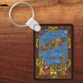 Porte-clés Vintage Céleste, astronome Claudius Ptolemy (Recto)