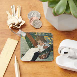 Porte-clés Vintage Child with a Doll by Jessie Willcox Smith