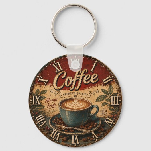 Porte-clés Vintage Coffee (Recto)