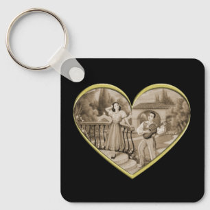Porte-clés Vintage couple Romance, homme et femme amour