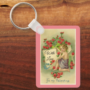 Porte-clés Vintage Cupid Valentine Porte - clé