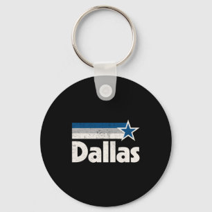 Porte-clés Vintage dallas texas ville forte dallas tx bleu