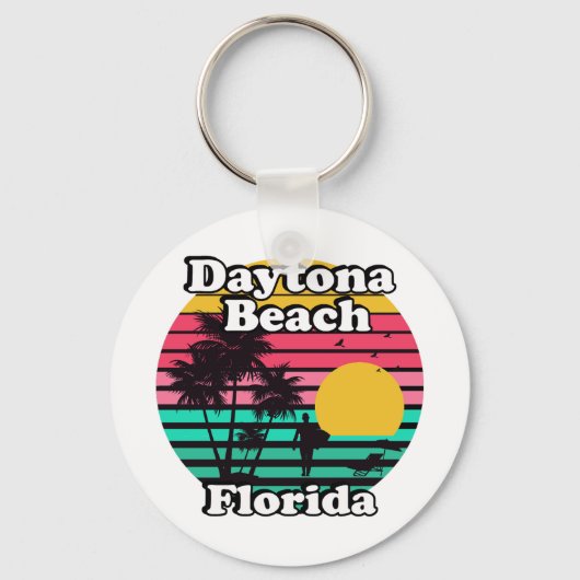Porte-clés Vintage Daytona Beach Floride (Recto)