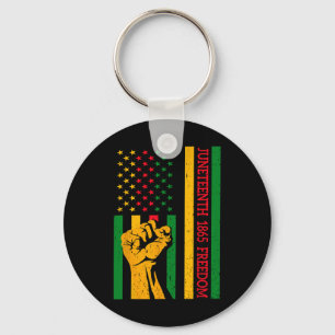 Porte-clés Vintage drapeau Noir Histoire Noire Amérique
