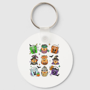 Porte-clés Vintage Drôle Nuggets Repas Bucket Halloween Éffra