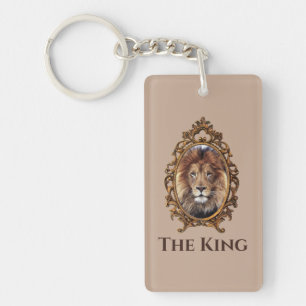 Porte-clés Vintage Élégant Brown Lion King Retro Pads