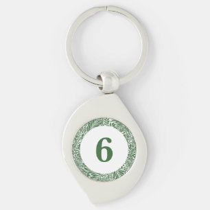 Porte-clés Vintage Floral William Morris Willow Bough Green