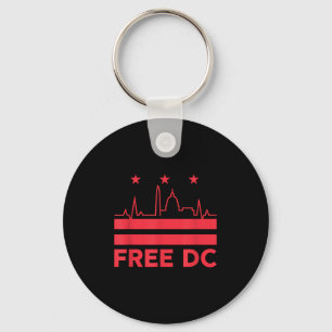 Porte-clés Vintage Free Dc Washington Retro Protect Home Rule