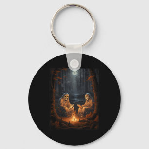 Porte-clés Vintage Ghost Book Lecture Camping Gothic Hallowee