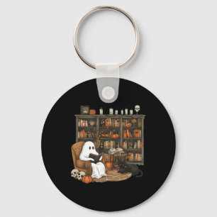 Porte-clés Vintage Ghost Reading Books Librairie Salle de l'e