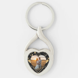 Porte-clés Vintage Glamor Art Déco Mariage Porte - clé métall