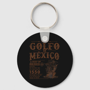 Porte-clés Vintage Golfe Du Mexique Nom Carte Origine Depuis 