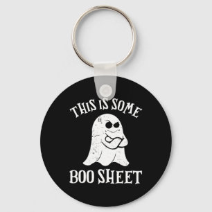 Porte-clés Vintage Halloween Boo Ceci Est Une Feuille De Boit