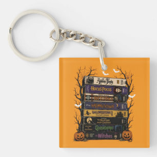 Porte-clés Vintage Halloween VHS, Rétro Horreur Saison Sombre