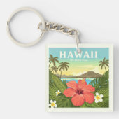 Porte-clés Vintage Hawaii (Devant)
