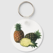 Porte-clés Vintage Hawaiian Pineapples, Organic Food Fruit (Verso)