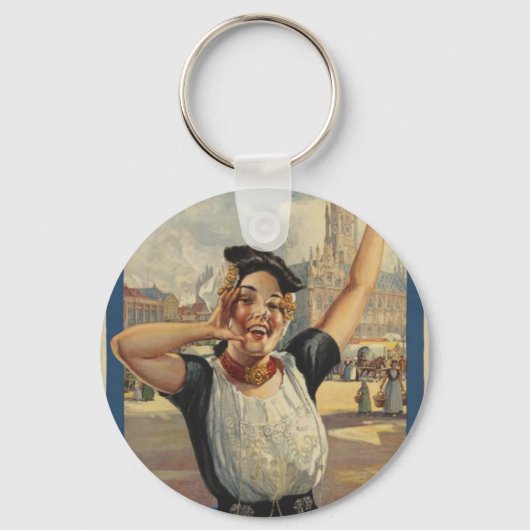 Porte-clés Vintage Holland Air Travel (Recto)