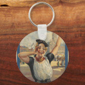 Porte-clés Vintage Holland Air Travel (Recto)