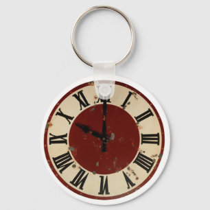 Porte-clés Vintage Horloge Antique Visage désorganisé