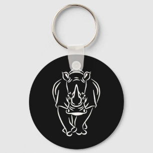 Porte-clés Vintage Huge Rhino Brilliant Animal Gift