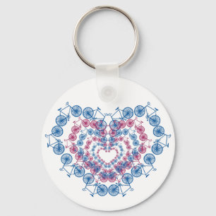 Porte-clés Vintage I love Cycling