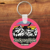 Porte-clés Vintage Jackson Hole Wyoming (Recto)