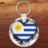 Porte-clés Vintage J'aime Uruguay (Recto)